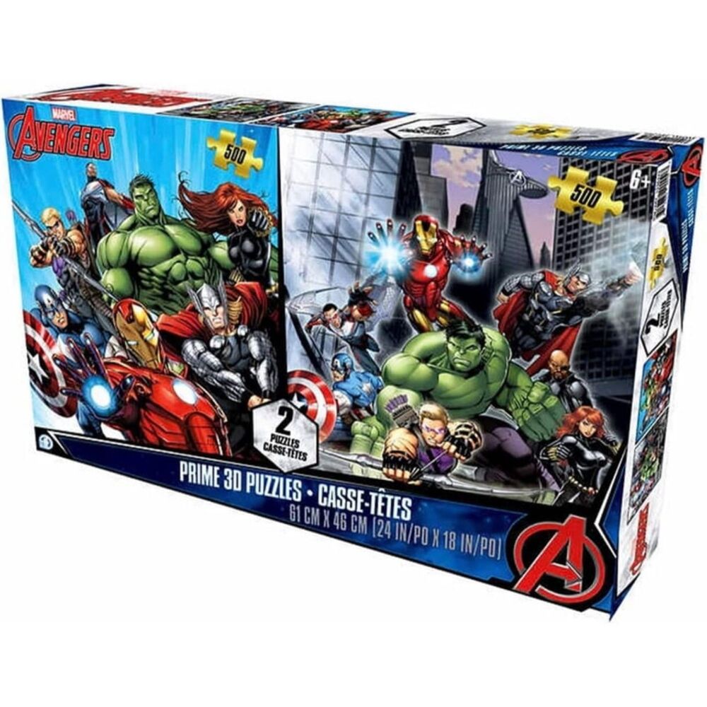 Marvel Avengers 3D Lenticular Twin Pack Puzzles NEW